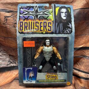 Toy Biz Sting WCW Bruisers 6-7" Action Figure Bat Attack Winch NWO Era
